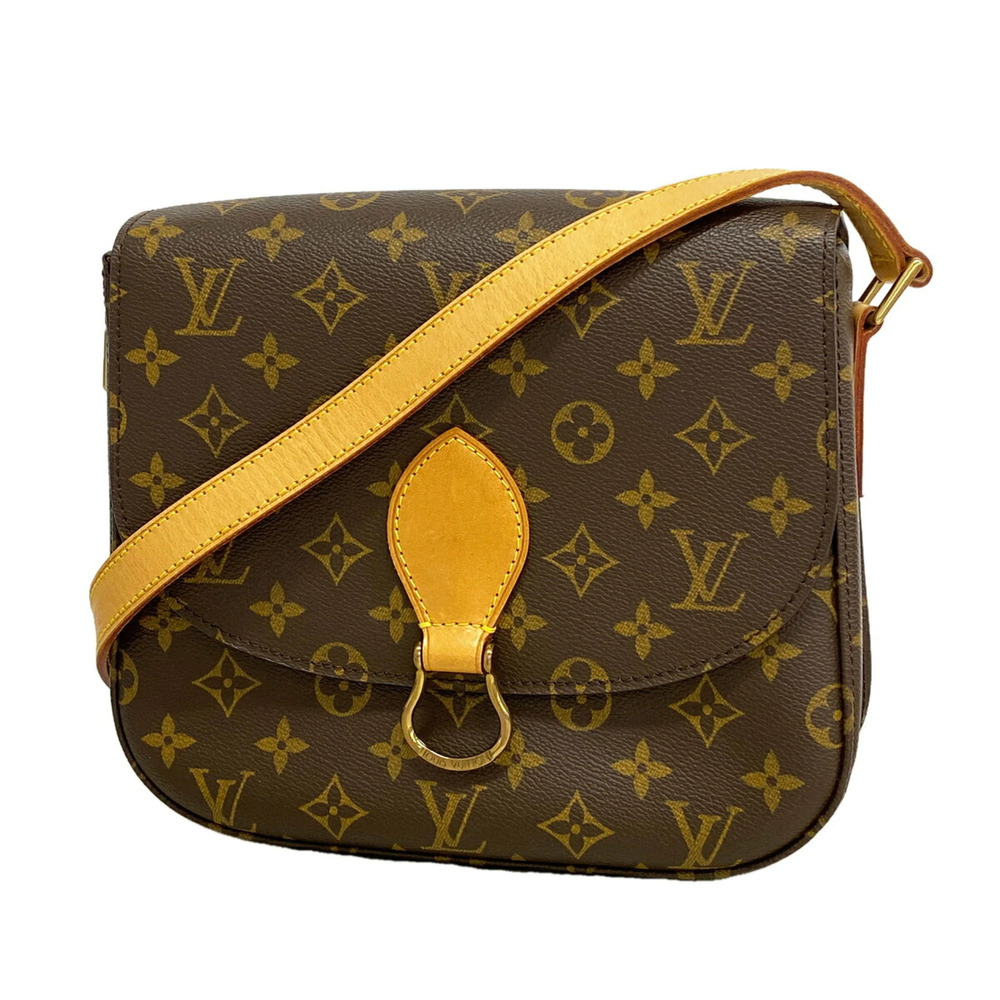 Louis Vuitton Monogram Saint Cloud GM Shoulder Bag M51242 Brown Women's